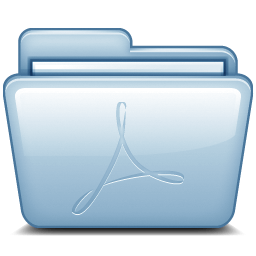 Blue Adobe PDF icon