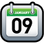 Calendar-Green icon