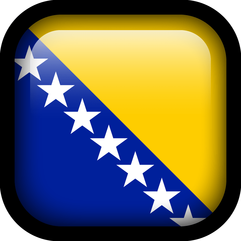 Bosnia and Herzegovina Flag Icon.