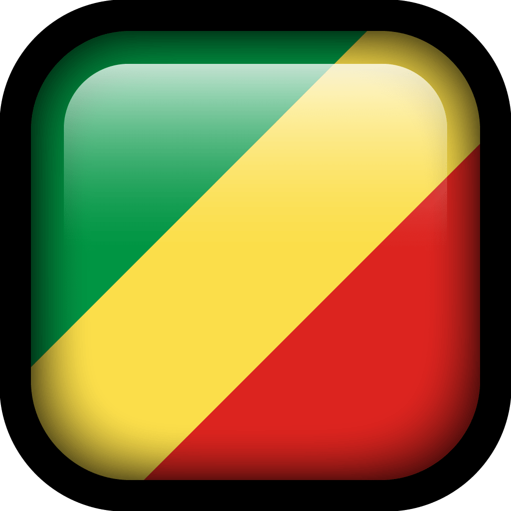 Congo Flag Icon | Square Flags Iconset | Hopstarter
