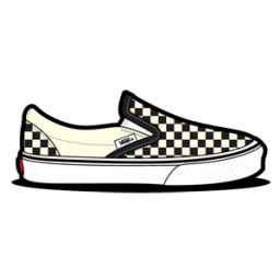 Vans Checkerboard Dirty White Icon Van Slip Ons Iconset Hopstarter