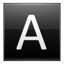 Letter-A-black icon