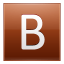 Letter-B-orange icon