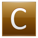 Letter-C-gold icon