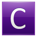 Letter-C-violet icon