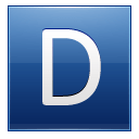 Letter-D-blue icon