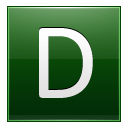 Letter D dg icon