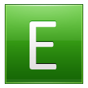 Letter E lg icon