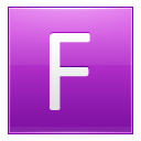 Letter-F-pink icon