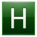 Letter-H-dg icon