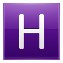 Letter-H-violet icon