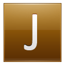 Letter-J-gold icon