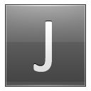 Letter-J-grey icon