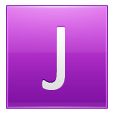 Letter-J-pink icon