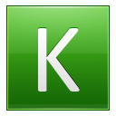 Letter K lg icon
