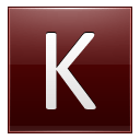 Letter-K-red icon