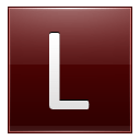 Letter-L-red icon