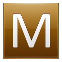 Letter-M-gold icon
