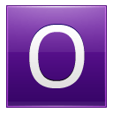 Letter-O-violet icon