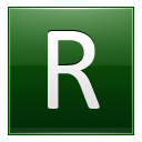 Letter R dg icon