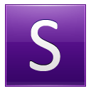 Letter-S-violet icon