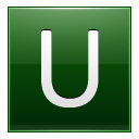 Letter-U-dg icon