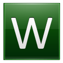 Letter-W-dg icon