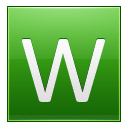 Letter W lg icon