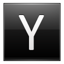 Letter-Y-black icon