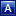 Letter A blue icon