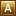 Letter A gold icon
