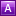 Letter A violet icon
