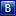 Letter B blue icon