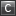 Letter C grey icon