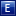 Letter E blue icon
