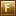Letter F gold icon