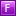 Letter F pink icon