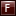 Letter F red icon