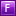 Letter F violet icon