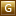 Letter G gold icon