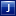 Letter J blue icon