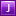 Letter J violet icon