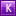 Letter K violet icon