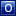 Letter O blue icon
