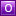 Letter O violet icon