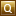 Letter Q gold icon