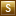 Letter S gold icon