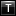 Letter T black icon