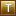 Letter T gold icon