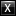 Letter X black icon